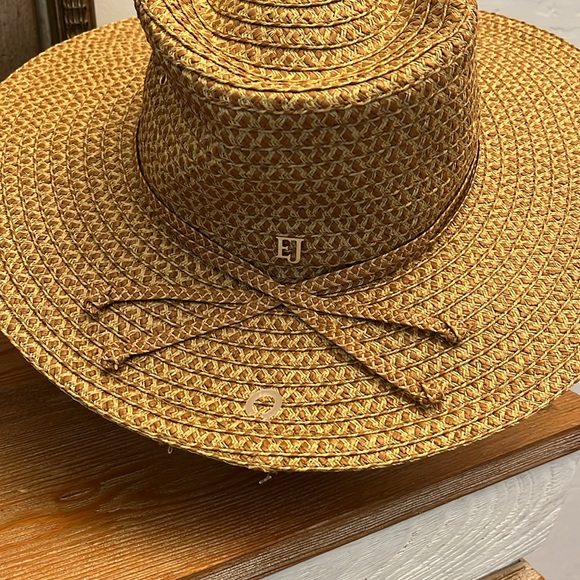 🆕 ERIC JAVITS SUNWAY STRAW SUN HAT - OS - Picture 4 of 10
